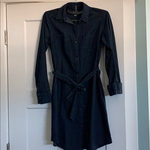 A New Day Dark blue jean Shirt dress NWOT